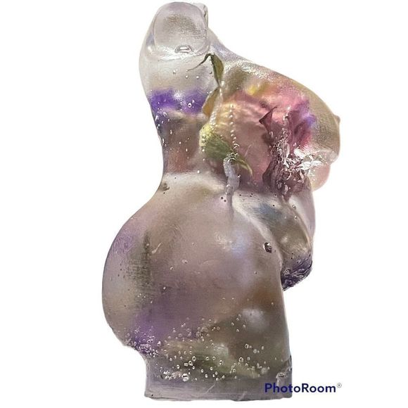 Handmade flower goddess statue - Picture 6 of 8